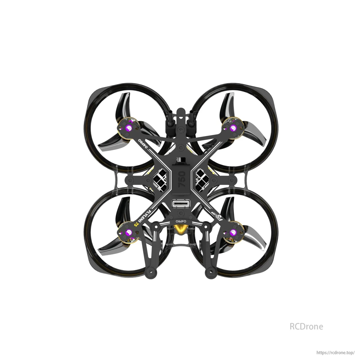 Flywoo Flylens 75 HD O4 PRO 2S 1.6-Inch Whoop FPV, Flywoo Flylens 75 HD O4 PRO 2S FPV drone with DJI O4 Air Unit Pro, F405 FC, compact design, and advanced technology.