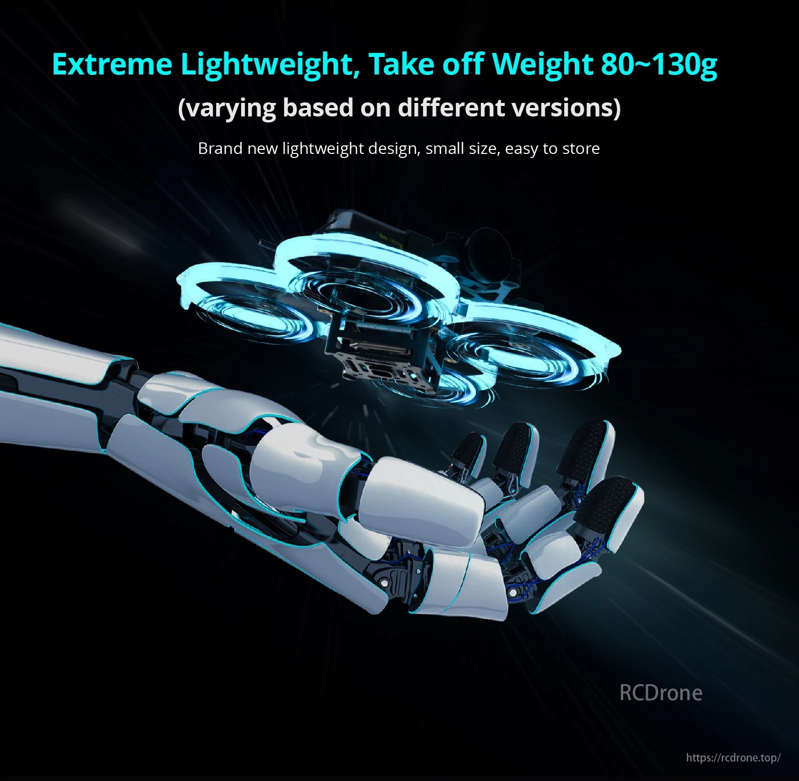 Flywoo Flylens 85 HD O4 2S 2-Inch Whoop FPV, Lightweight, compact FPV drone with 80-130g takeoff weight.