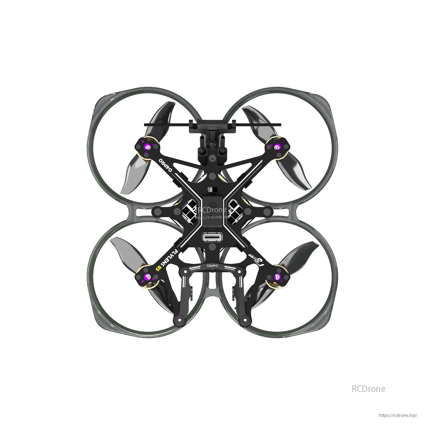 Flywoo Flylens 85 HD O4 PRO 2S LED Whoop FPV Drone V1.3 con DJI O4 Pro Air Unit, GOKU F405 AIO