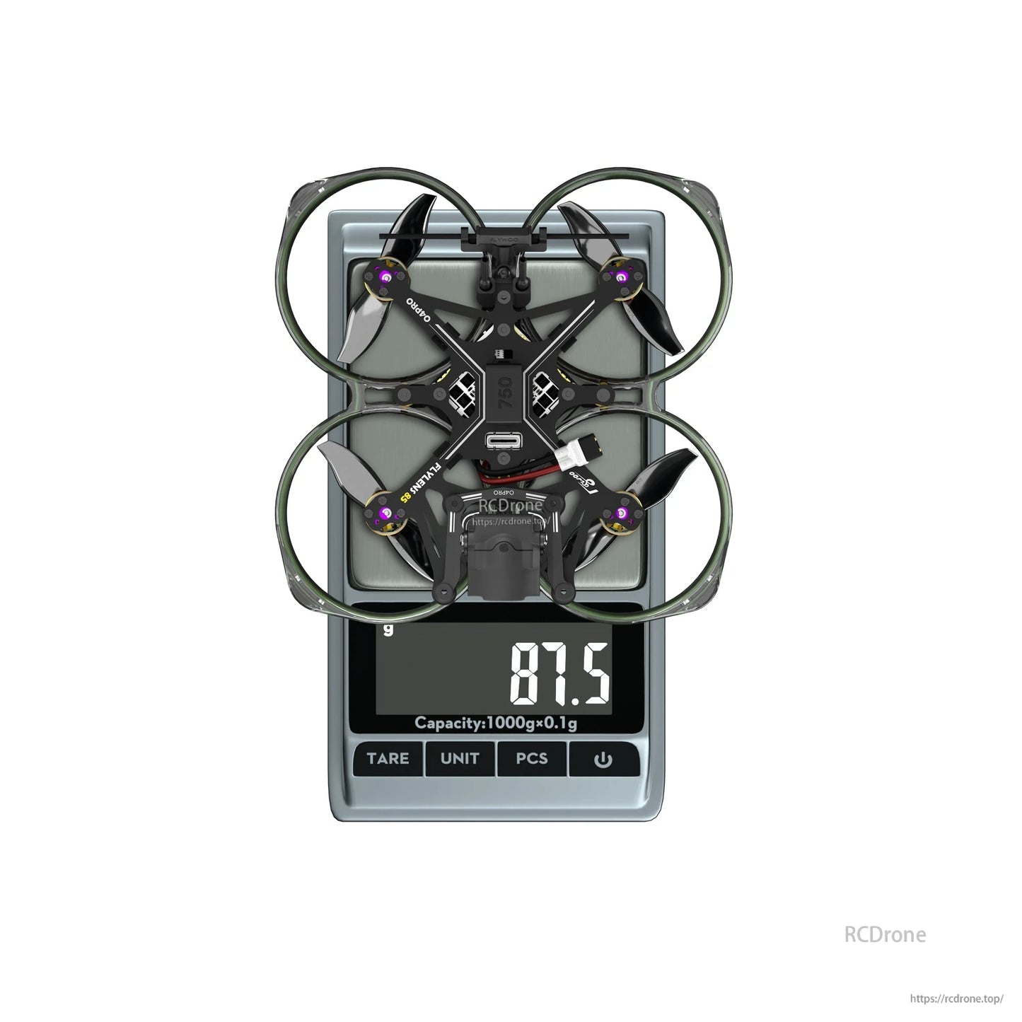 Flywoo Flylens 85 HD O4 PRO 2S LED Whoop FPV Drone V1.3 con DJI O4 Pro Air Unit, GOKU F405 AIO
