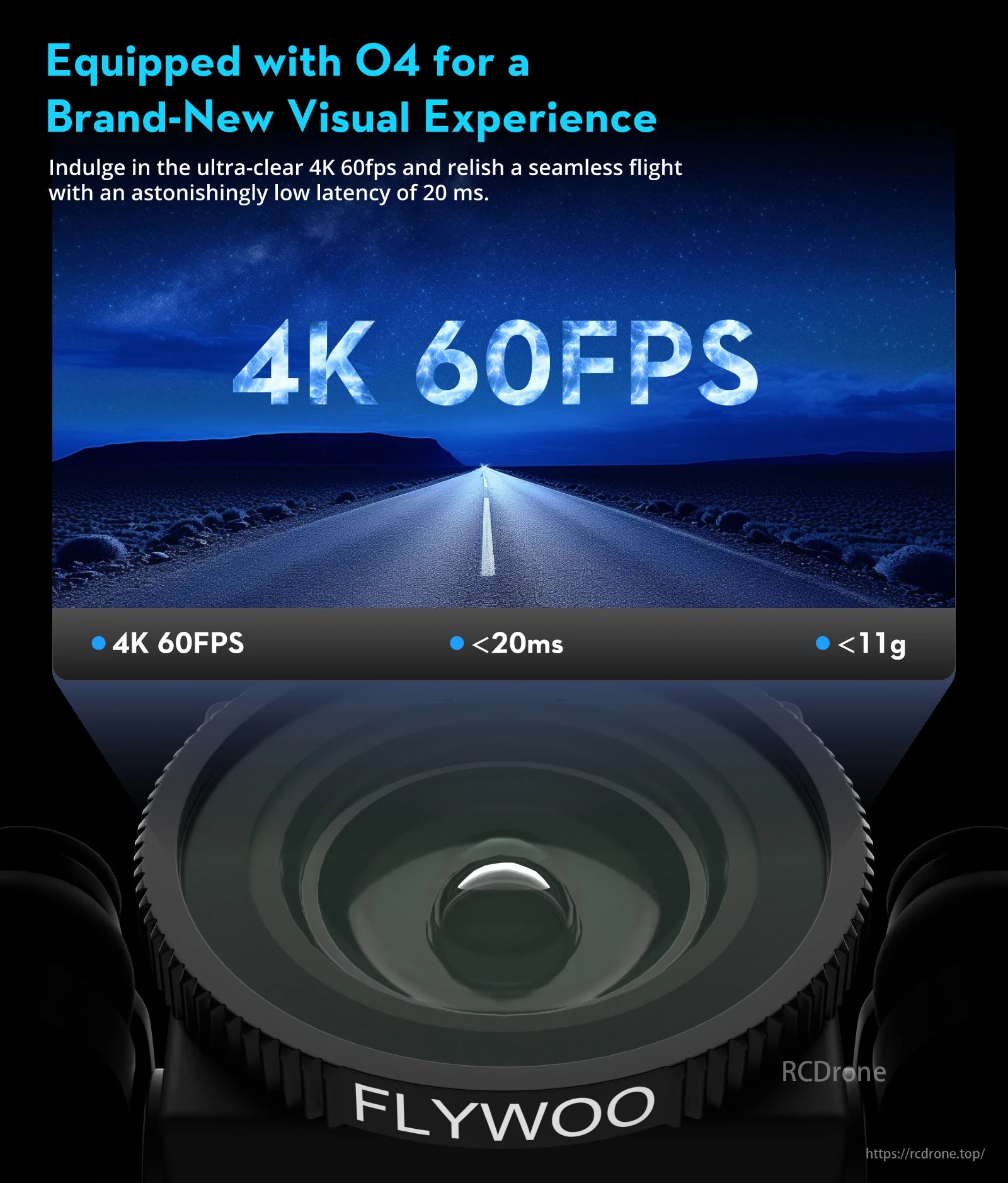 Flywoo Flytimes 85 O4 Cinewhoop provides clear 4K 60fps visuals, low latency, and lightweight design for excellent flight.