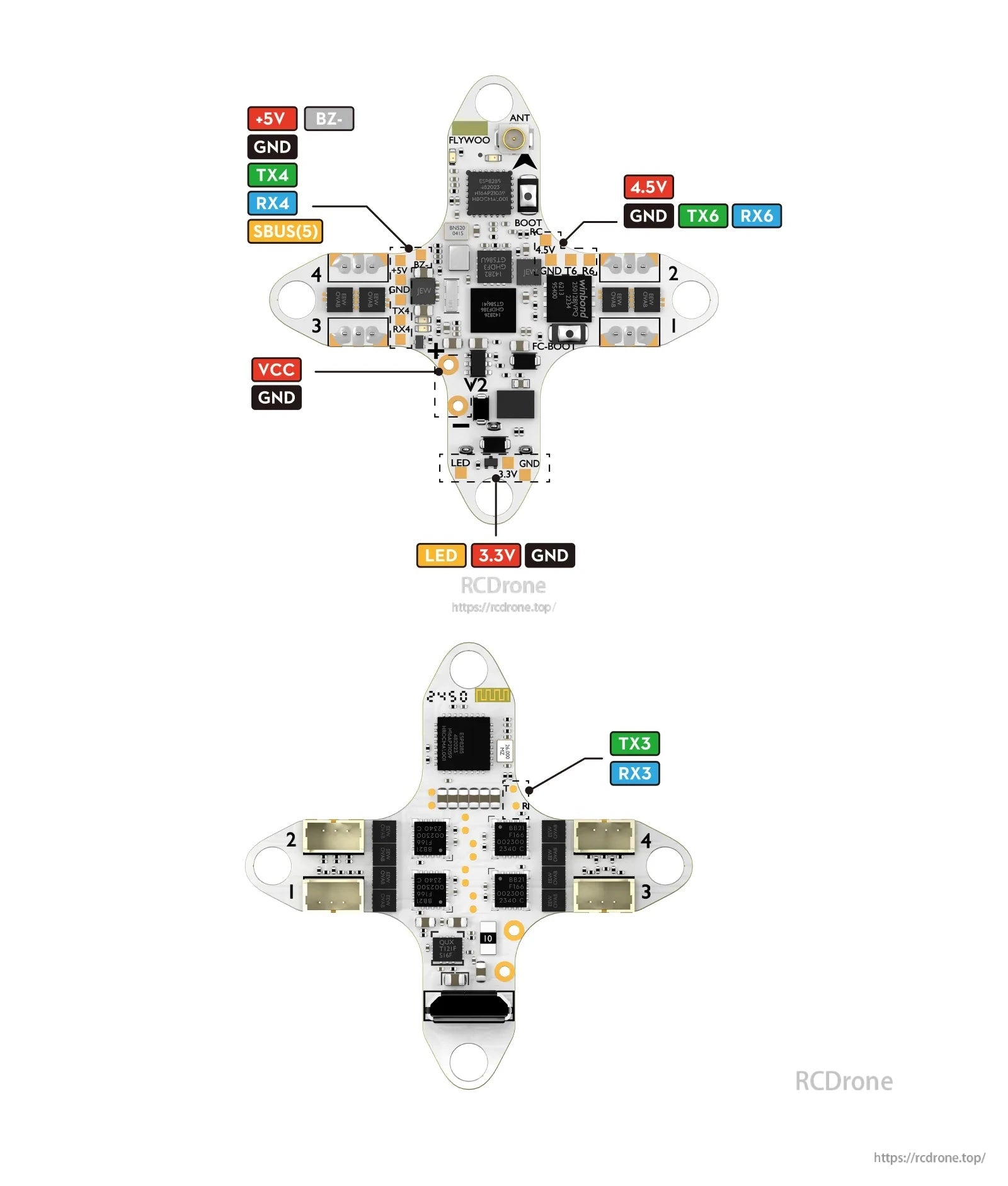 Flywoo GOKU F405 HD 1S 5A ELRS AIO V2.0 For DJI O4 / walksnail / HDZero