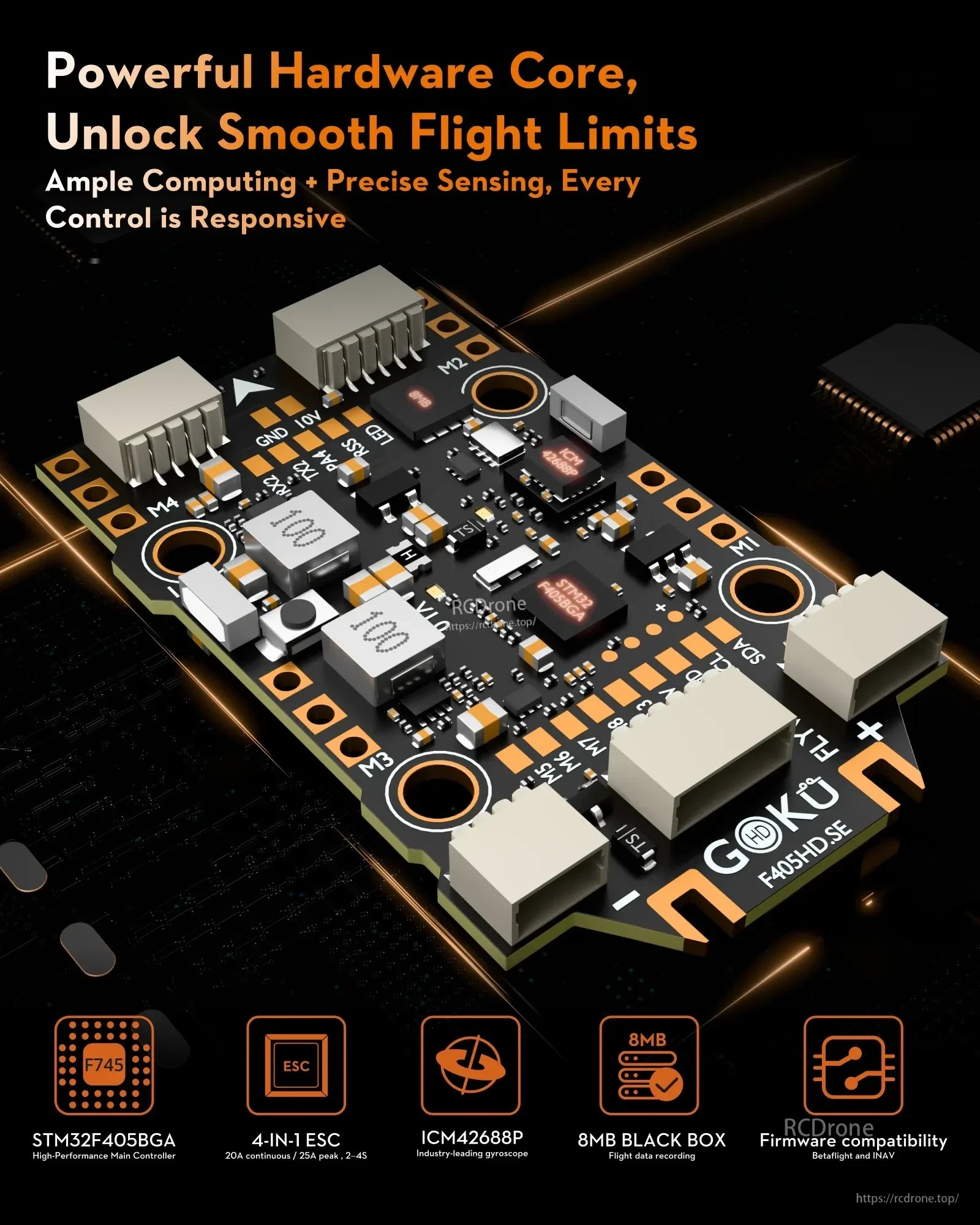 Flywoo GOKU F405 SE 3-4S 20A AIO Plug&Play O4 / O4 Pro