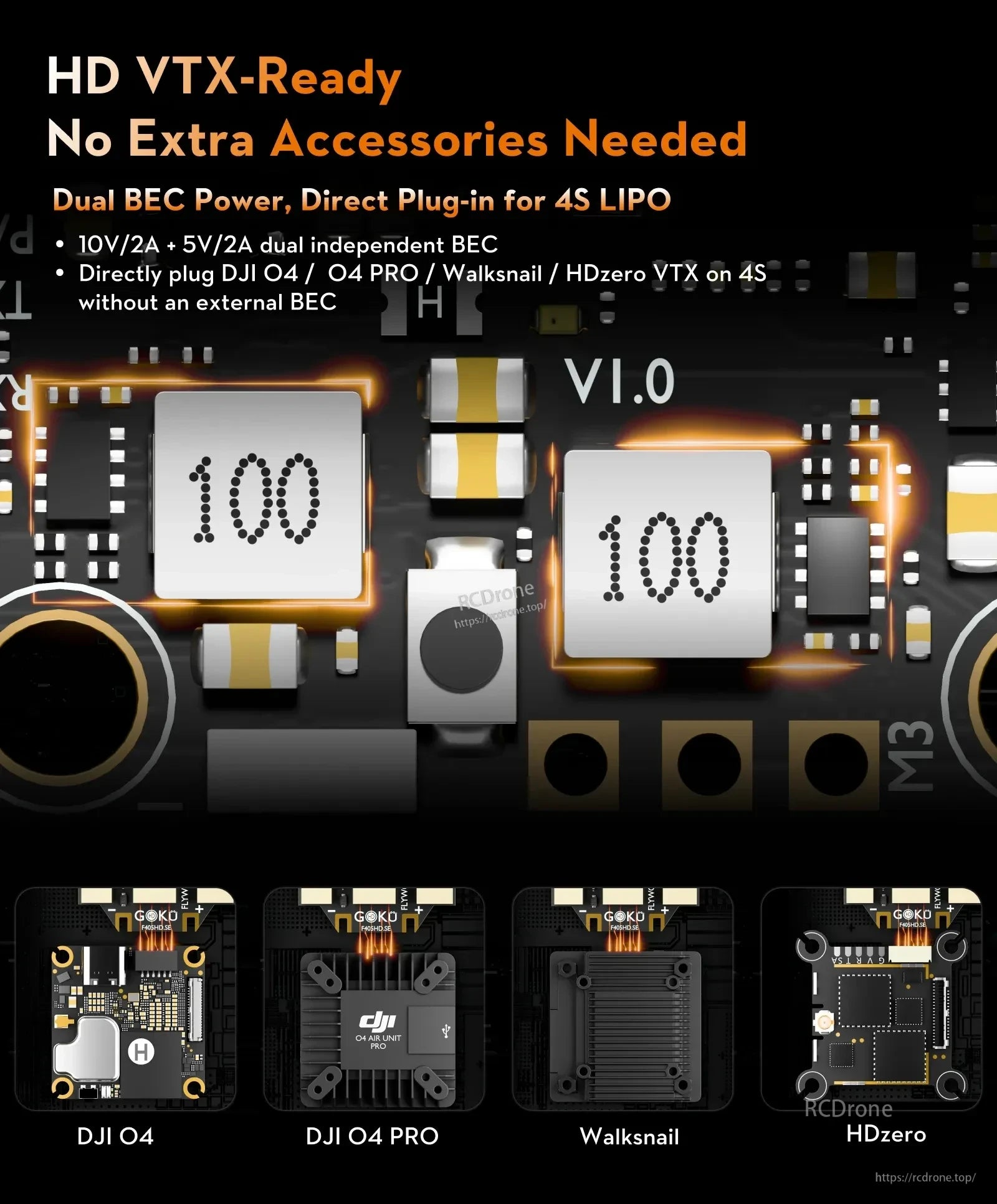 Flywoo GOKU F405 SE 3-4S 20A AIO Plug&Play O4 / O4 Pro