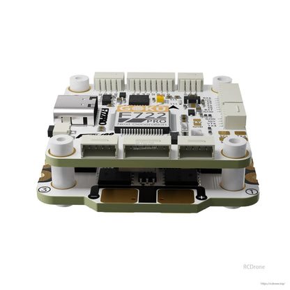 Flywoo GOKU F722 Pro V2 30x30 flight controller and 4-in-1 ESC stack with USB port and plug connectors