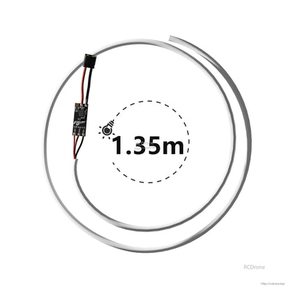 Flywoo Halo Gate RGB LED strip with inline controller board and connector lead, 1.5m length