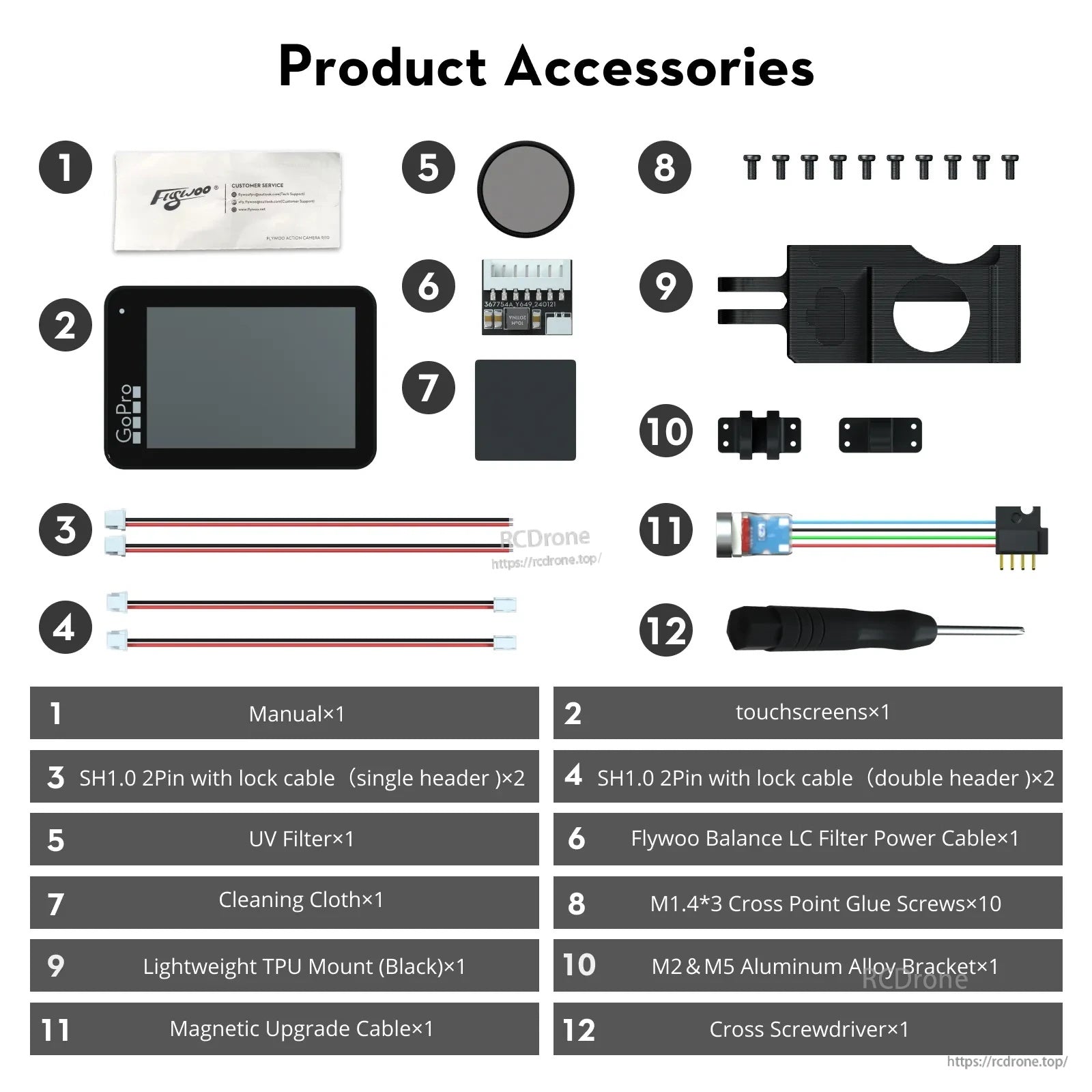 Flywoo Naked Gopro Action Camera V2 GP9 / GP10 / GP11 / GP12 / GP13 Pro