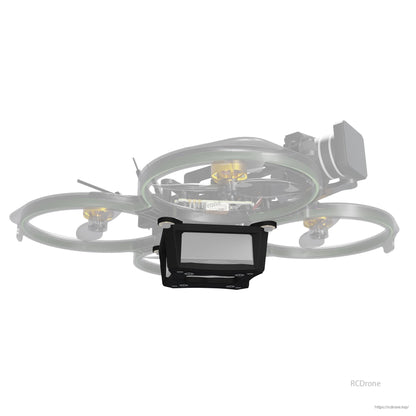 Flywoo O4 air unit cooling CNC mount kit installed under a FlyLens 75/85 cinewhoop FPV frame
