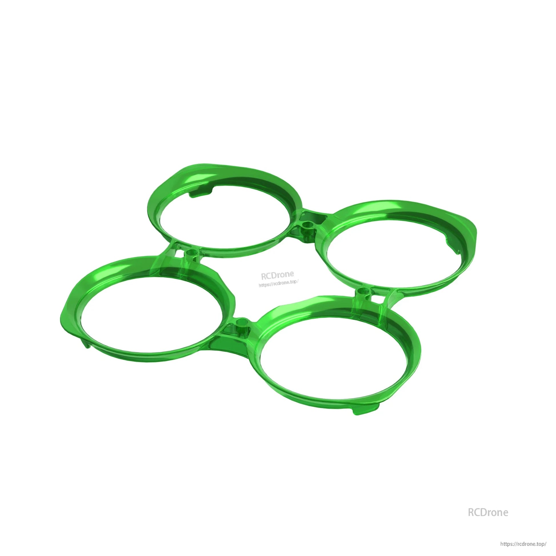 Translucent green quad duct frame part for Flywoo FlyLens 75/85 micro whoop drone build
