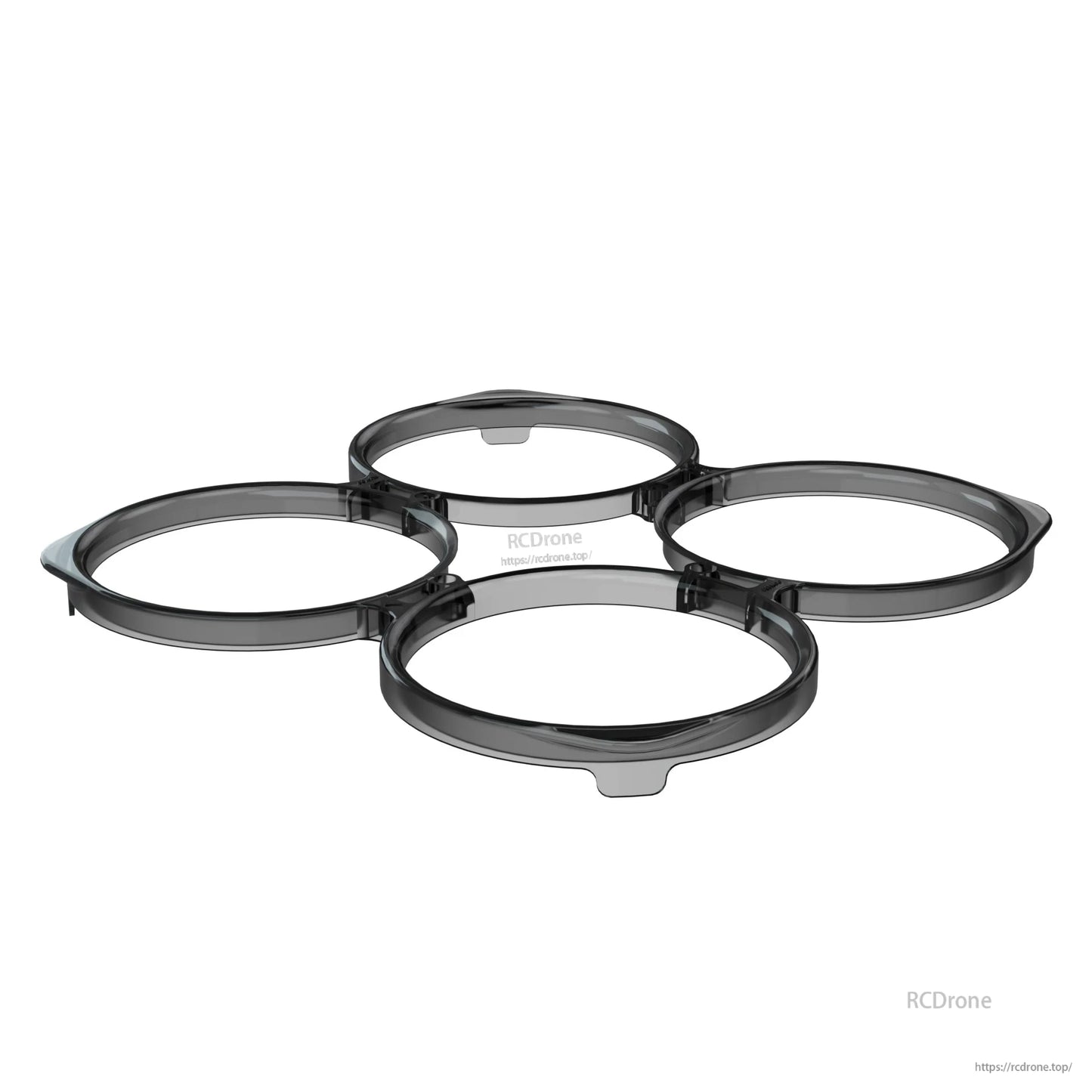 Translucent black ducted prop guard frame part for Flywoo FlyLens 75/85 cinewhoop builds