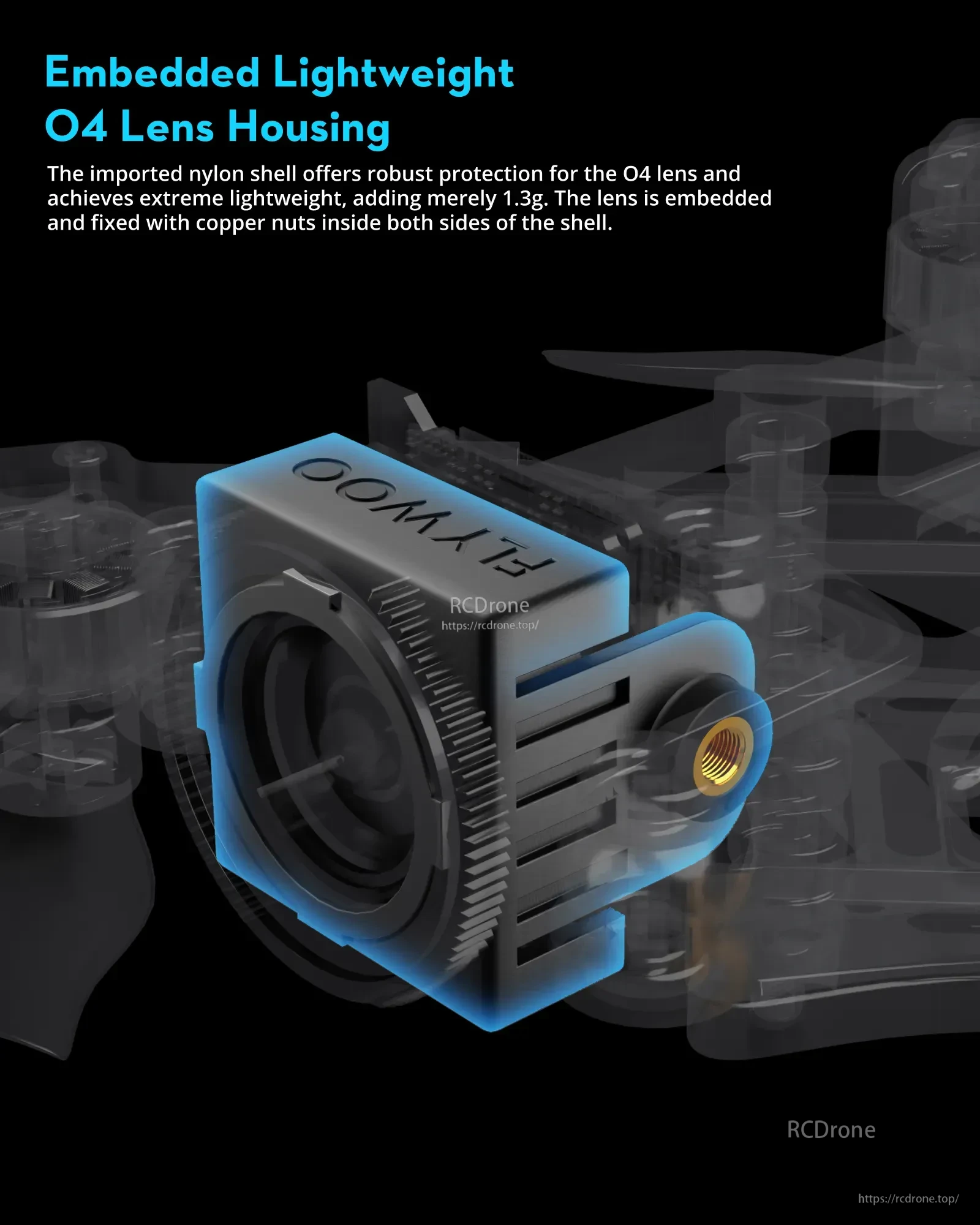 Flywoo O4 Air Unit Cooling CNC Kit