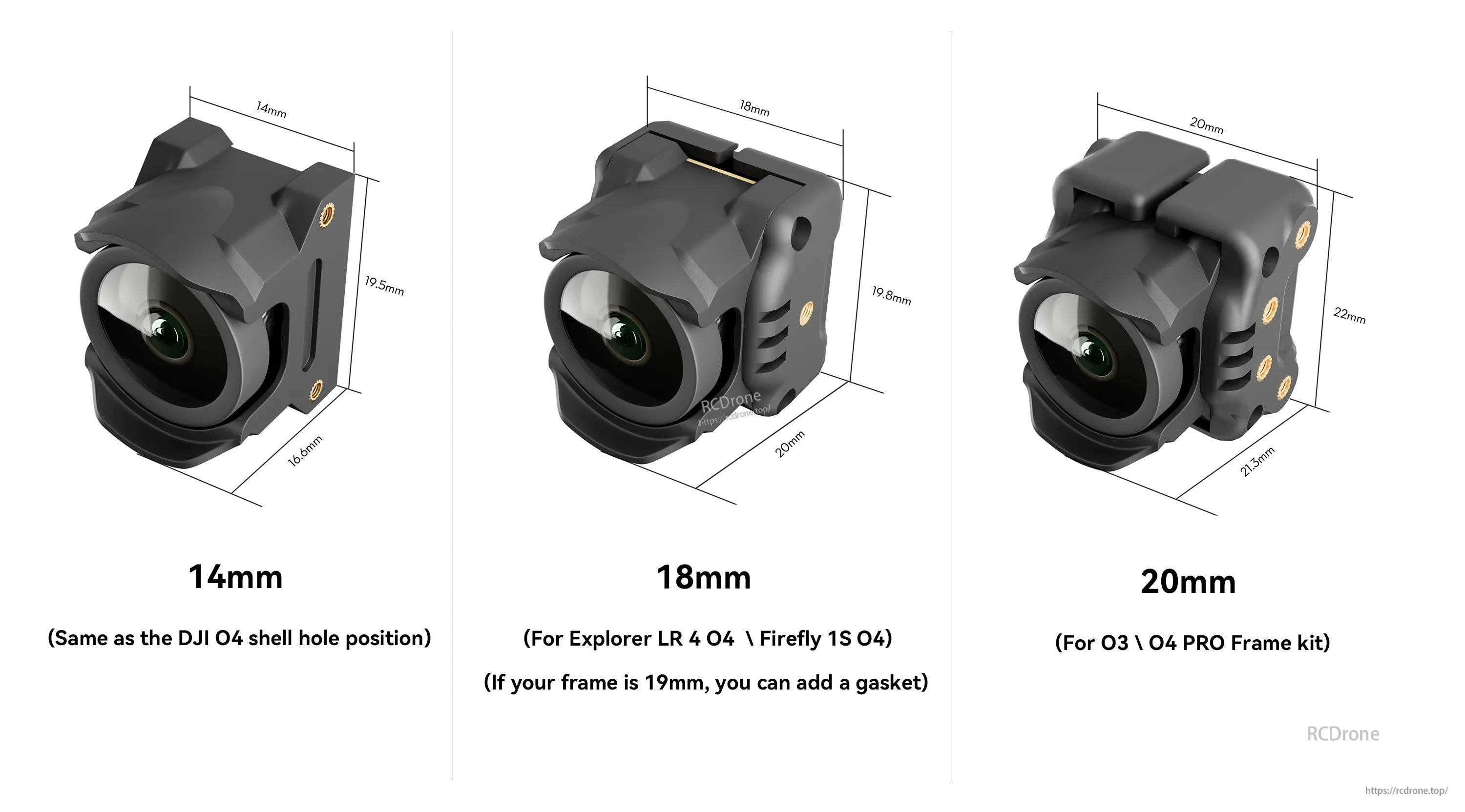 Flywoo O4 Wide Lens Set