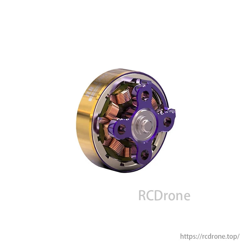 Flywoo ROBO 1202.5 11500kv 1S 2S Brushless FPV Motor Gold/Purple (New Version)