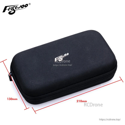 Flywoo tool bag hard case with zipper closure, black, approx. 210 x 130 mm