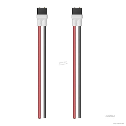 Flywoo XT30 pigtail battery connectors with white anti-slip sheath and red/black power leads