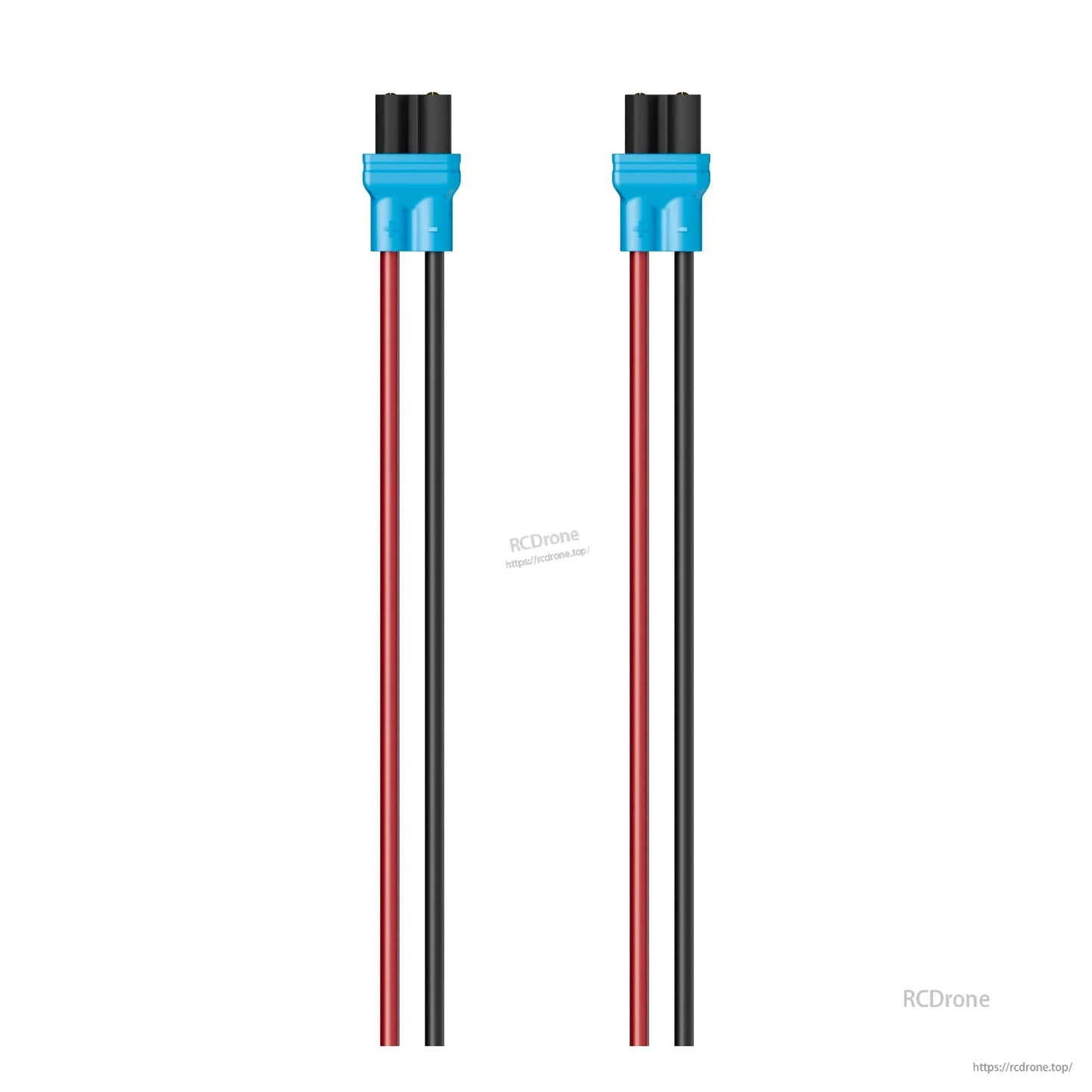 Flywoo XT30UP battery connector pigtails with blue anti-slip sheath and red/black power leads