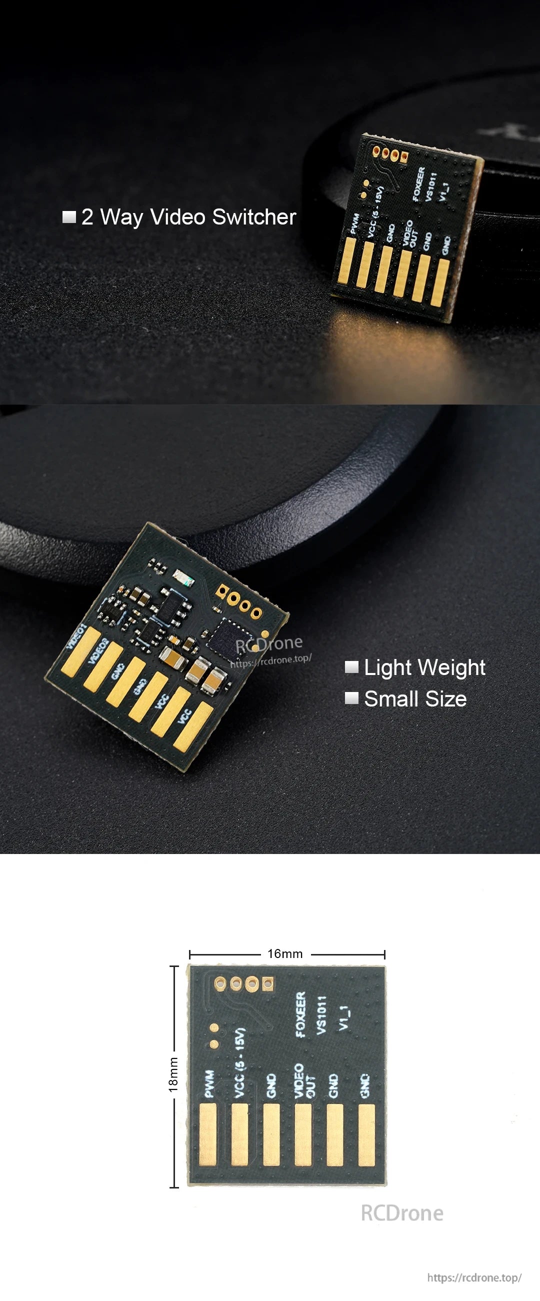 Foxeer 2CH Video Switcher