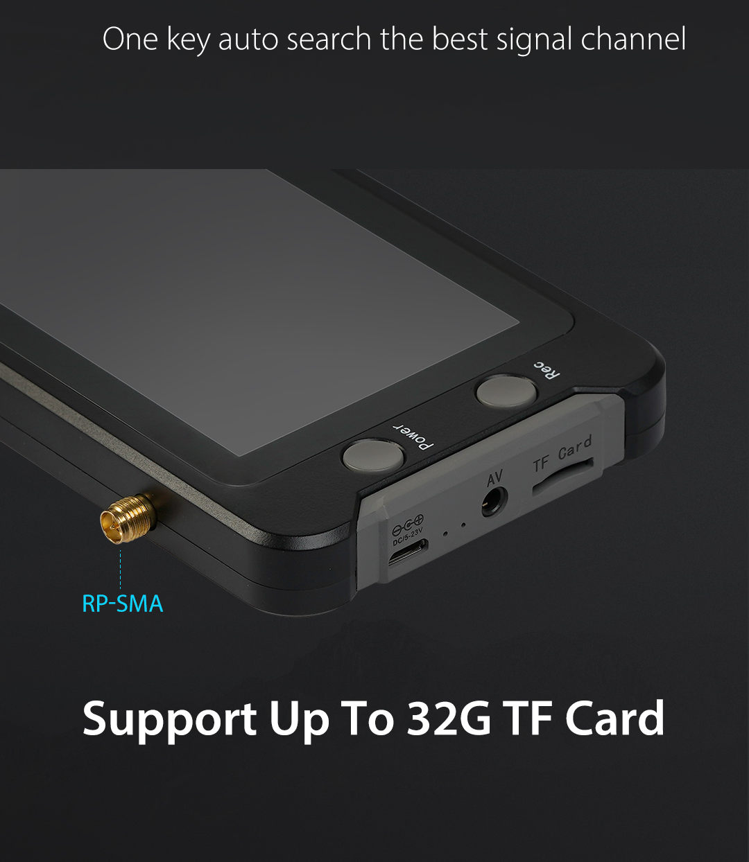 Foxeer 4.3" FPV Monitor 5.8G 40CH Build in DVR Receiver Battery