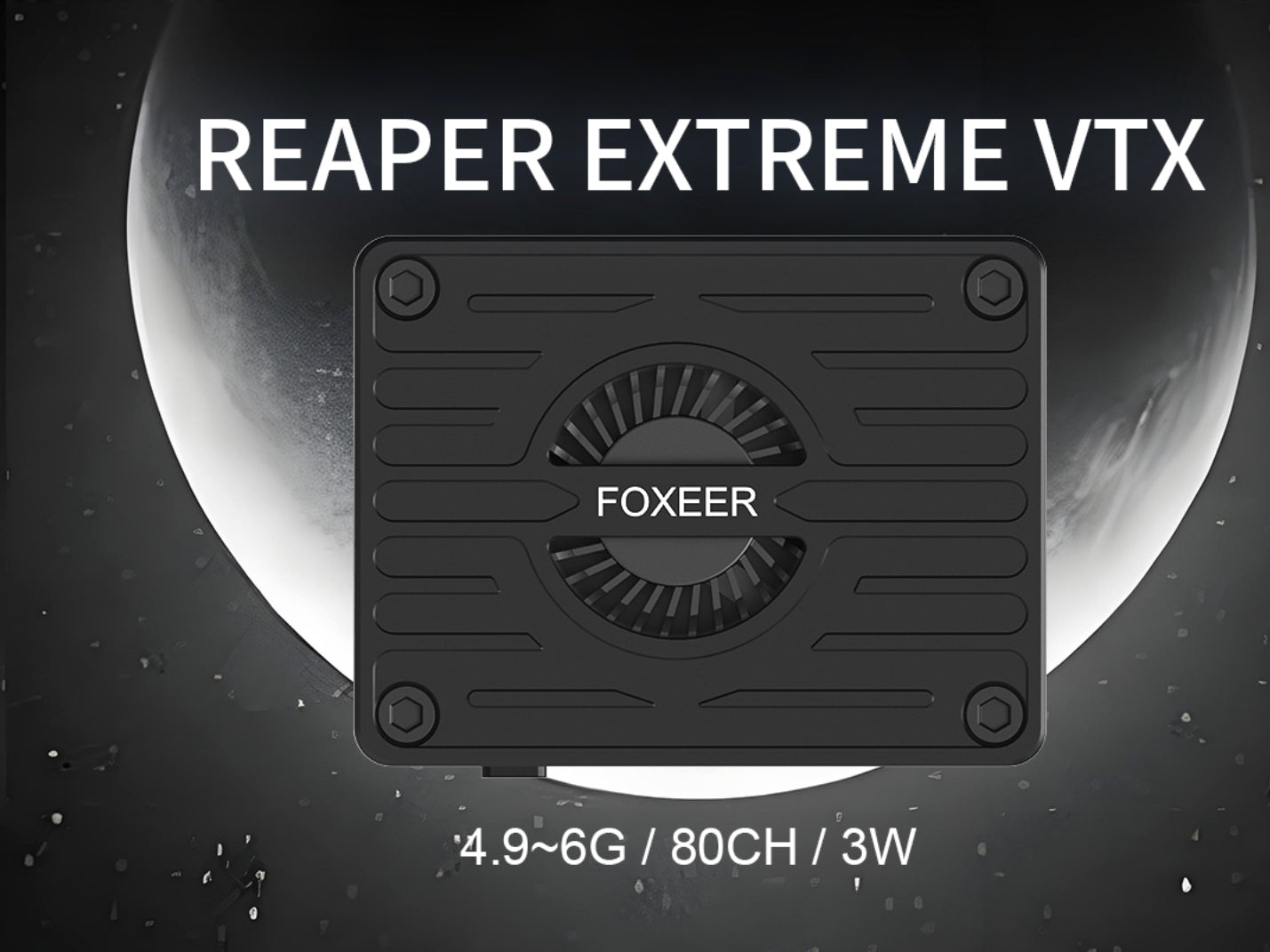 Foxeer 4.9~6G Reaper Extreme V2 3W 80CH VTX, Foxeer 4.9-6G Reaper Extreme V2 3W 80-channel VTX transmitter