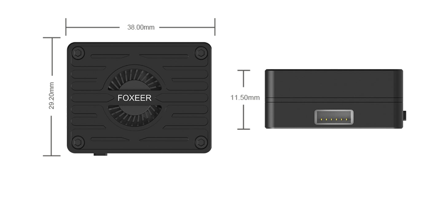 Foxeer 4.9~6G Reaper Extreme V2 3W 80CH VTX, When PIT mode is enabled, the Red LED (PWR) will be disabled.
