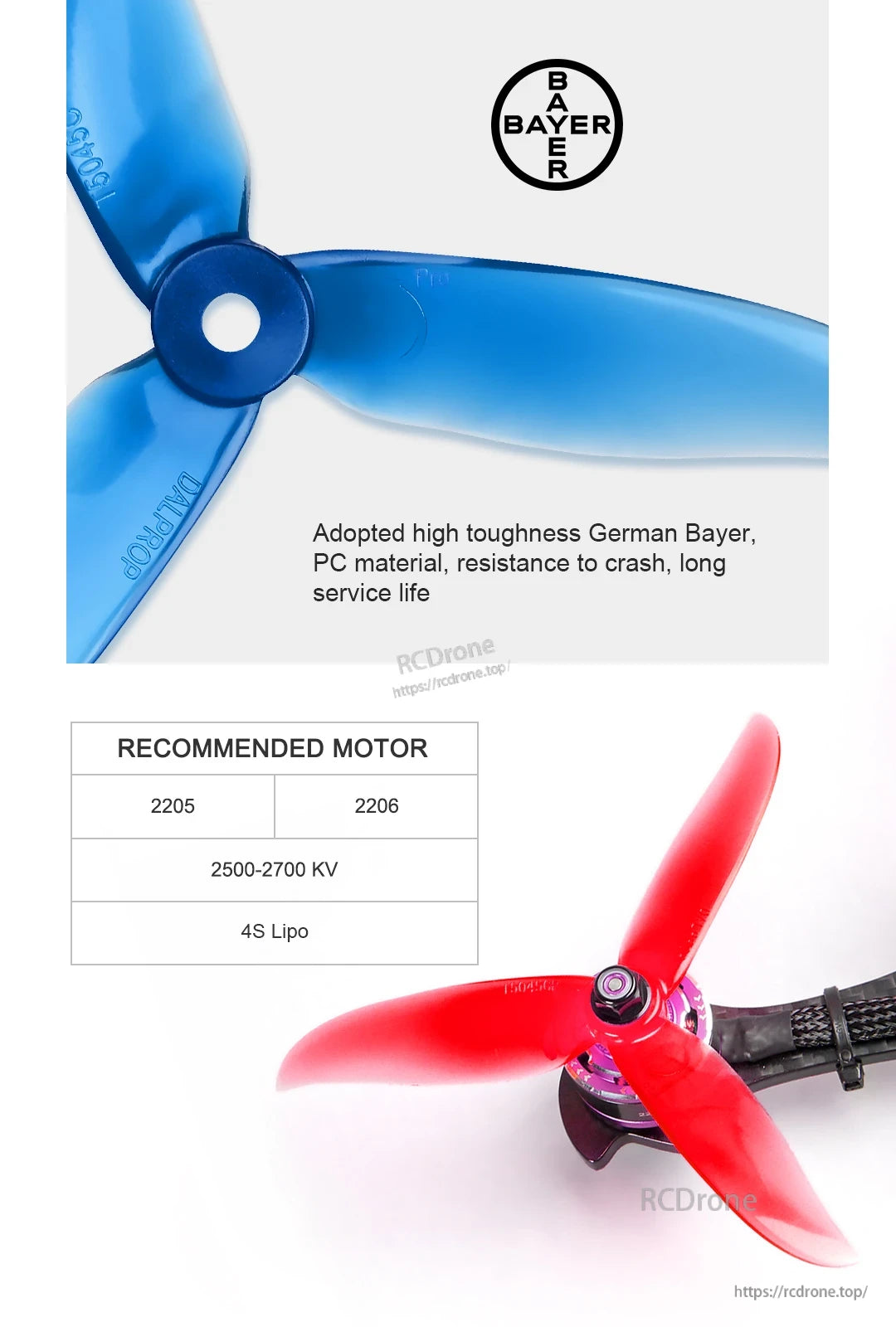 Foxeer Dalprop T5045C Pro Tri Blade Propellers