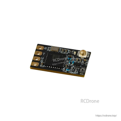 Foxeer ELRS 915/868MHz Receiver, ELRS 915/868MHz RC receiver board with u.FL antenna connector, bind button, and R/T/U/G solder pads
