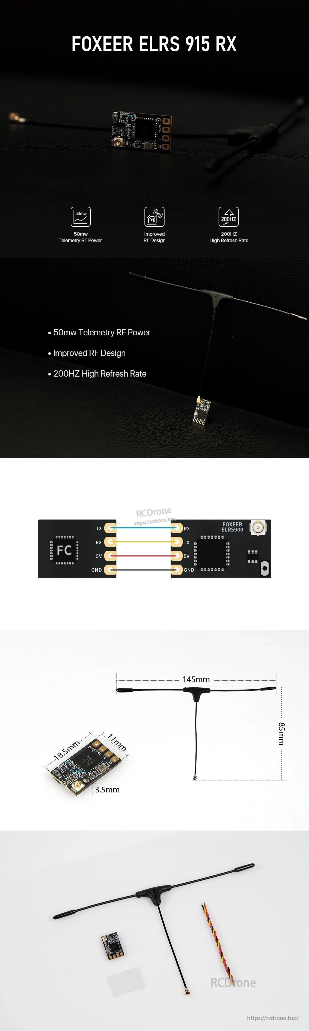 Foxeer ELRS 915/868MHz Receiver