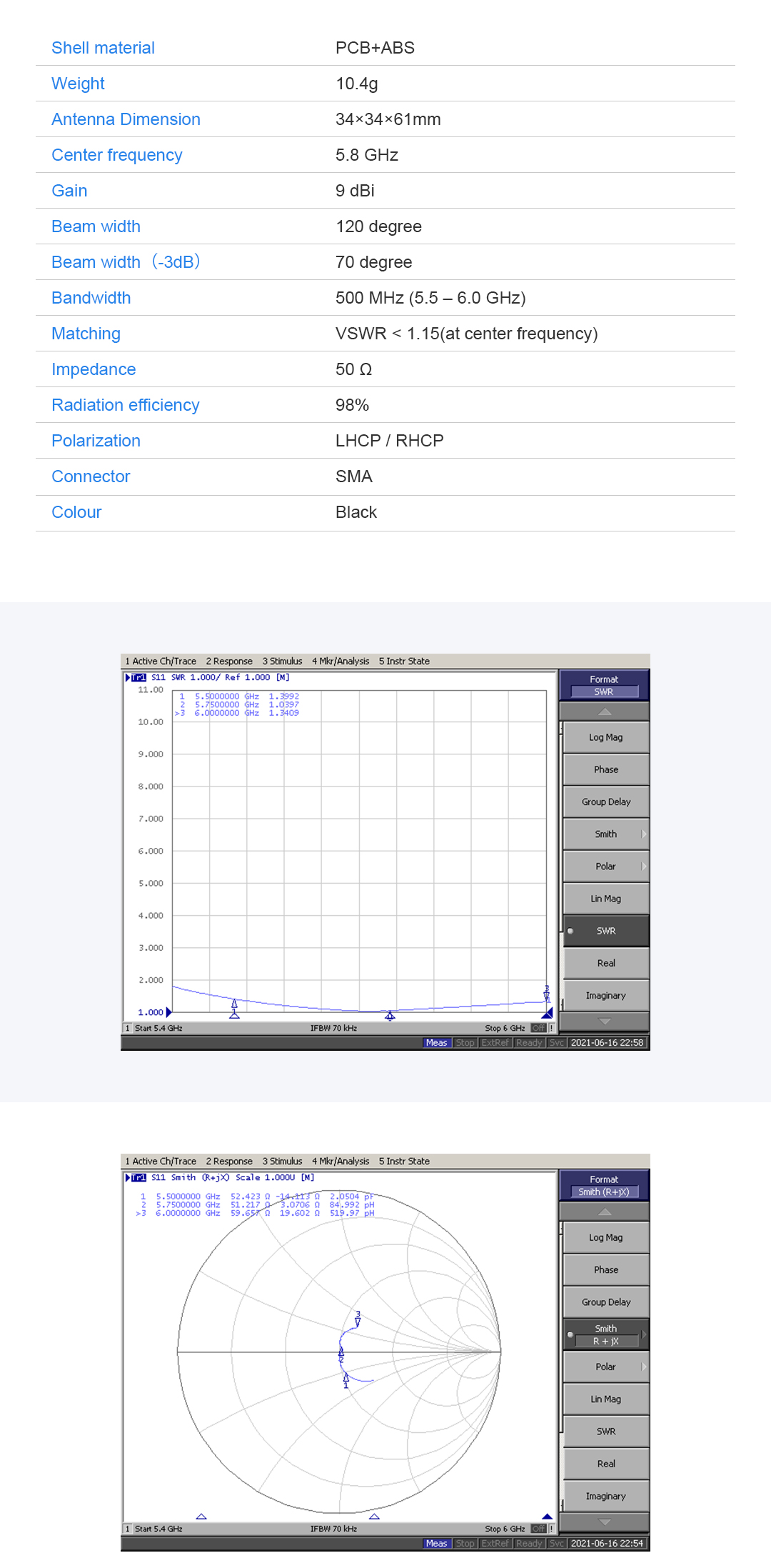 Foxeer Echo 2 5.8G 9dBi Patch Feeder Antenna