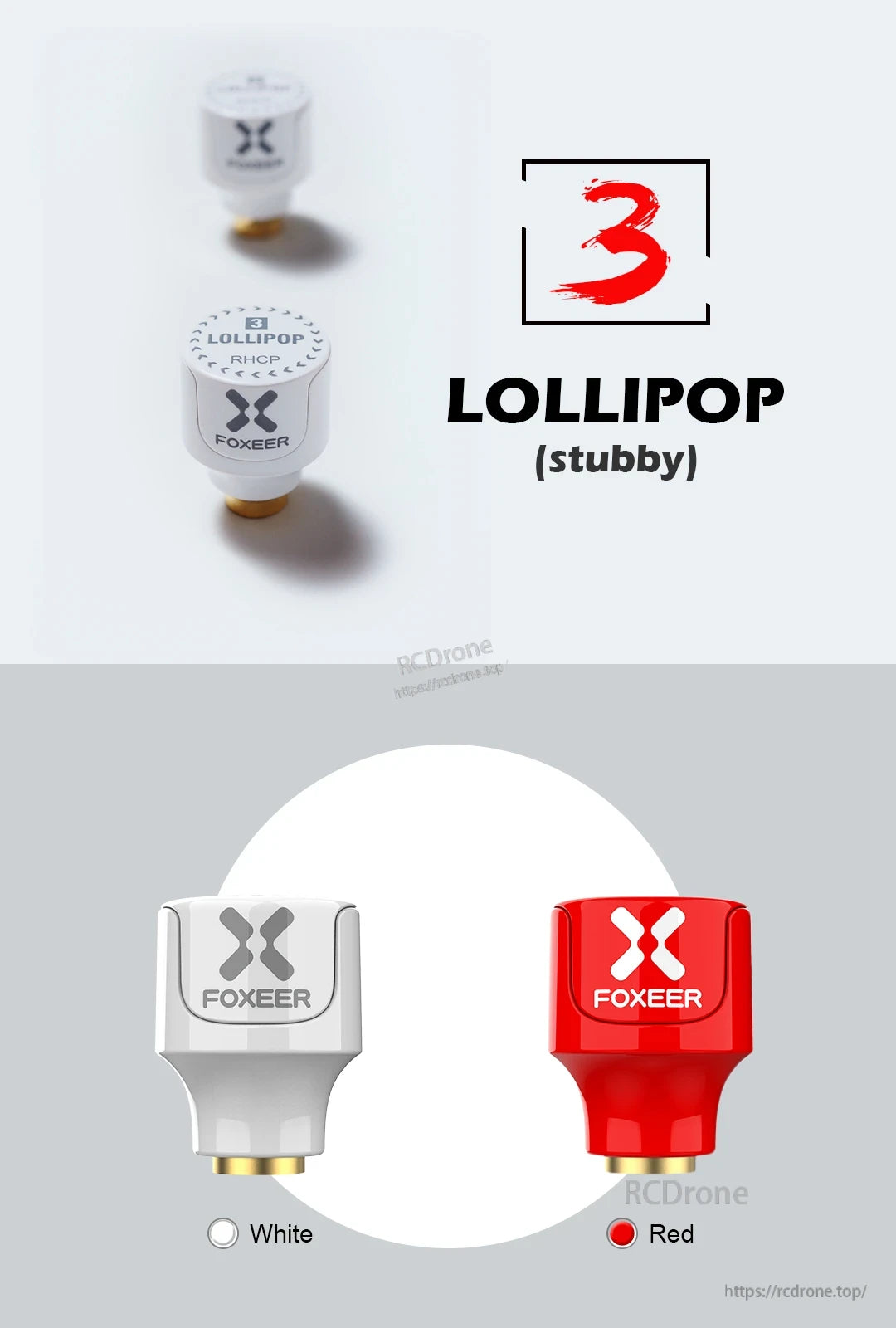 Foxeer Lollipop 3 Stubby Omni FPV Antenna