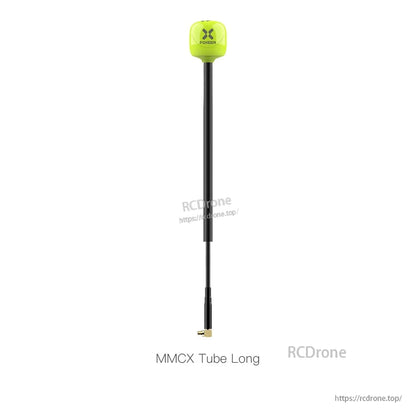 Foxeer Lollipop 4 Plus 5.8GHz FPV omni antenna with green cap, long tube, and MMCX connector