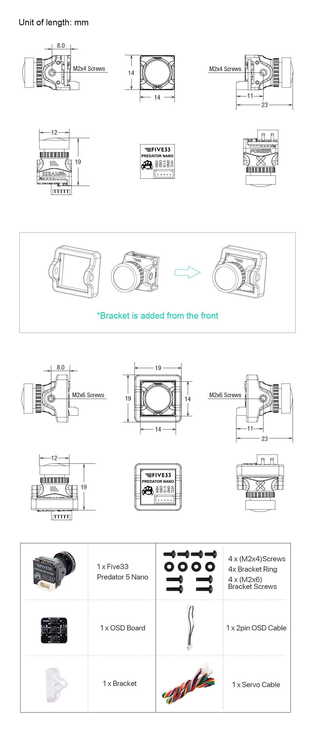 Foxeer Predator 5 Nano Five33 Edition, The Foxyer Predator 5 Nano Five33 Edition is a high-performance, small-form-factor camera.