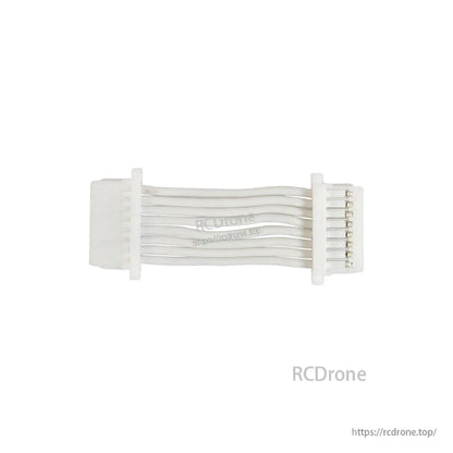 Foxeer Stack Silicon Cable, Foxeer stack silicone ribbon cable with white multi-pin connectors on both ends for FPV drone stack wiring