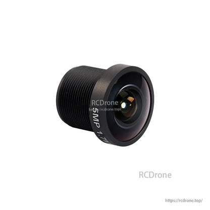 Foxeer M12 camera lens with "5MP 1.7" marking, black threaded barrel for DJI Air Unit camera