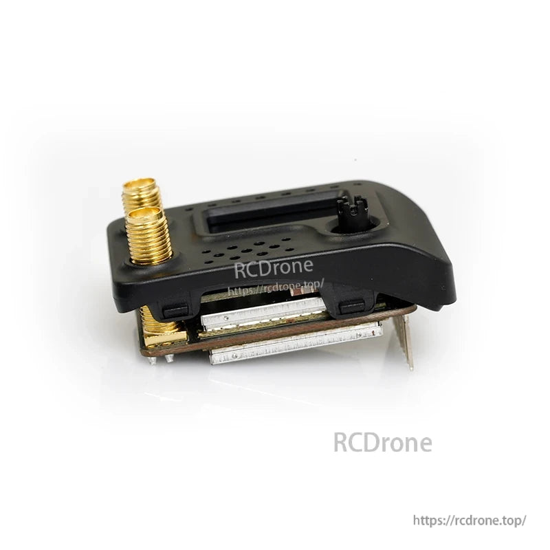 Foxeer Wildfire Lite FPV goggle receiver module with dual SMA antenna connectors and compact black housing