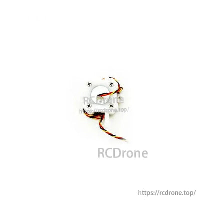 AES flowmeter sensor module shown with attached cable, top view with RCDrone watermark