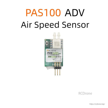 PAS100 ADV Air Speed Sensor product graphic showing the sensor module and model name text