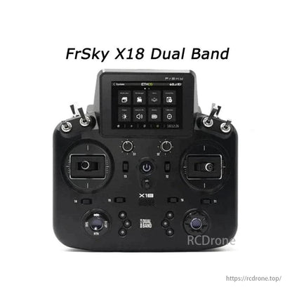 FrSky X18 X18S Dual Band RC-sändare MED/ Batteri och Dual Band RX-fjärrkontroll för FPV-drönare