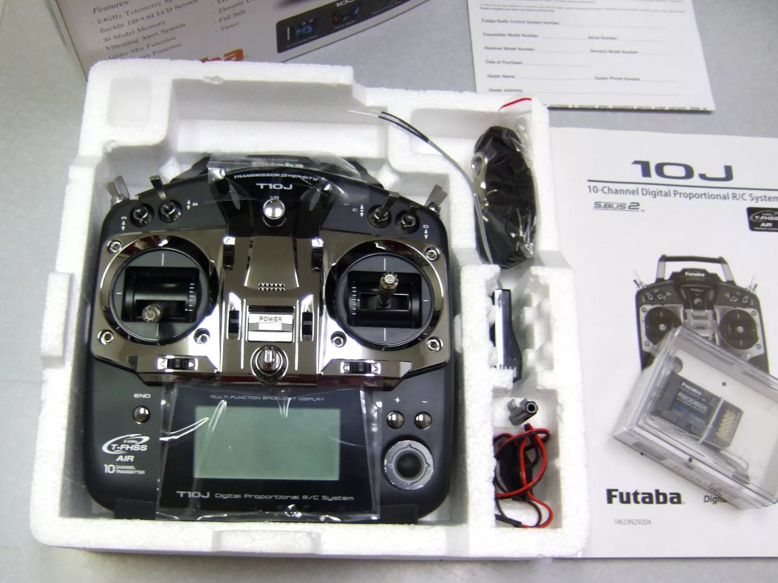 Futaba 10J Transmitter - 10 Channel 2.4GHz S-FHSS T-FHSS Radio Futaba 10J Transmitter - 10 Channel 2.4GHz S-FHSS T-FHSS Radio
