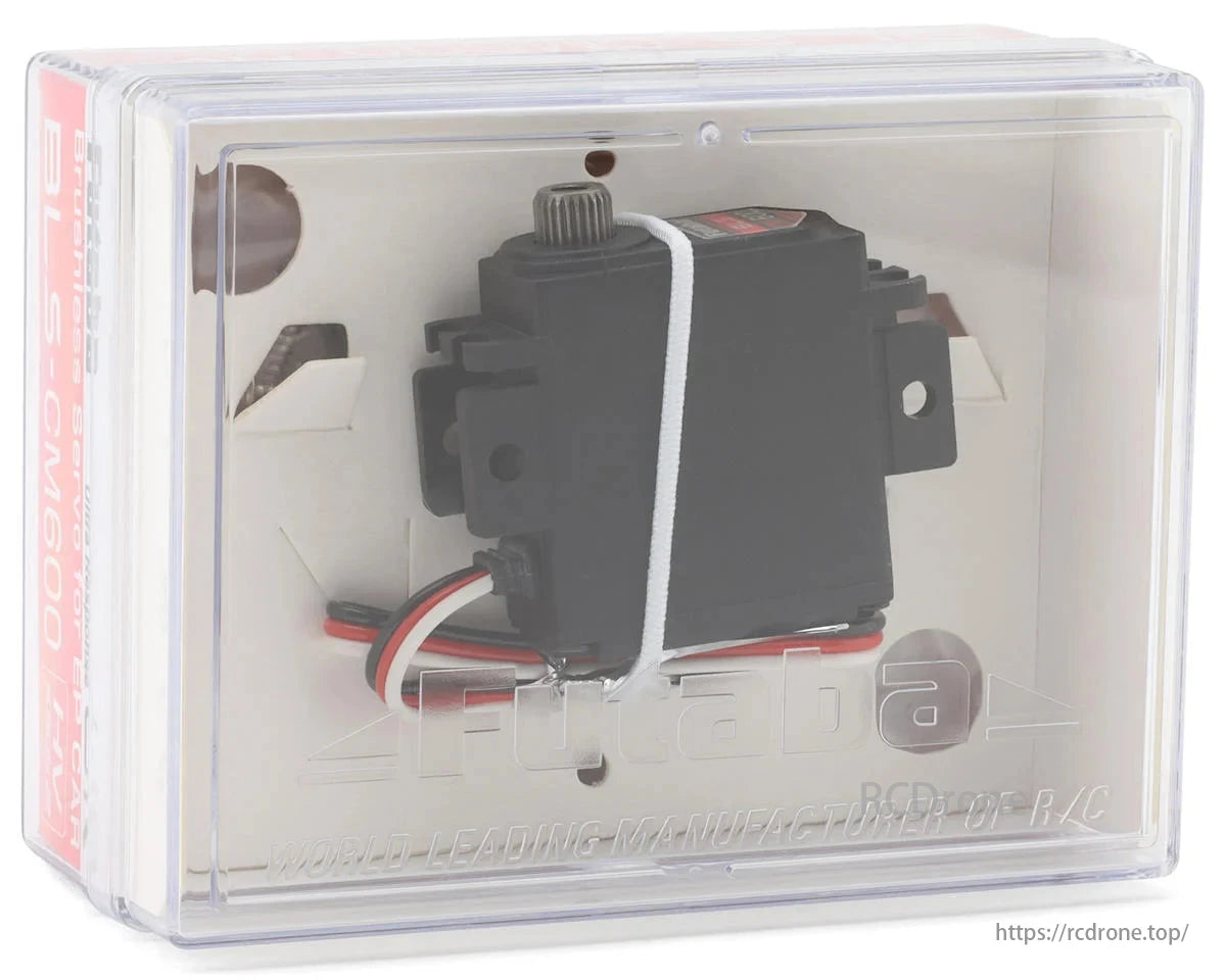 Futaba BLS-CM600 Servo, Brushless servo motor features efficient and durable design for long lifespan and smooth operation.