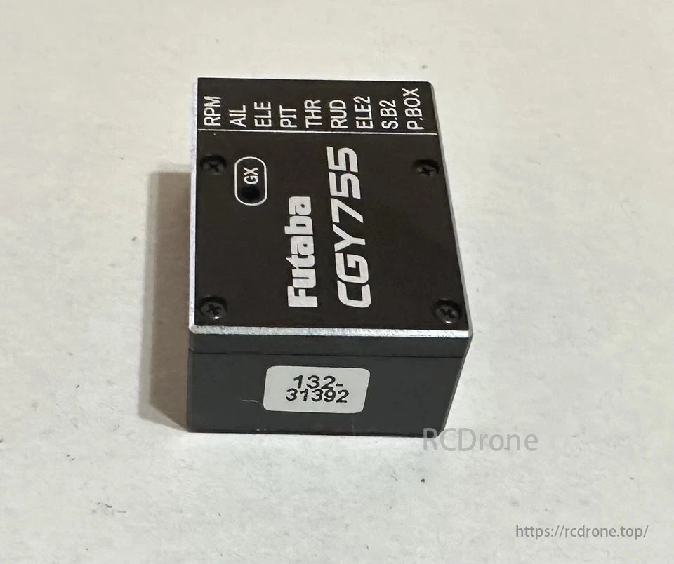 Futaba CGY755 is a 3D/F3C helicopter gyro with 3-axis stabilization, governor, and S.Bus2 support for precise flight control.