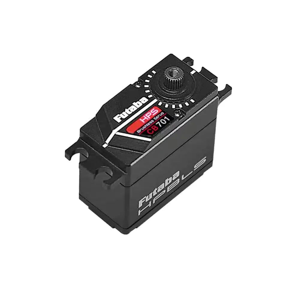 Futaba HPS-CB701 is a high-voltage S.Bus2 brushless servo for 1/8 & 1/10 RC cars, with 49kg torque and no BEC.