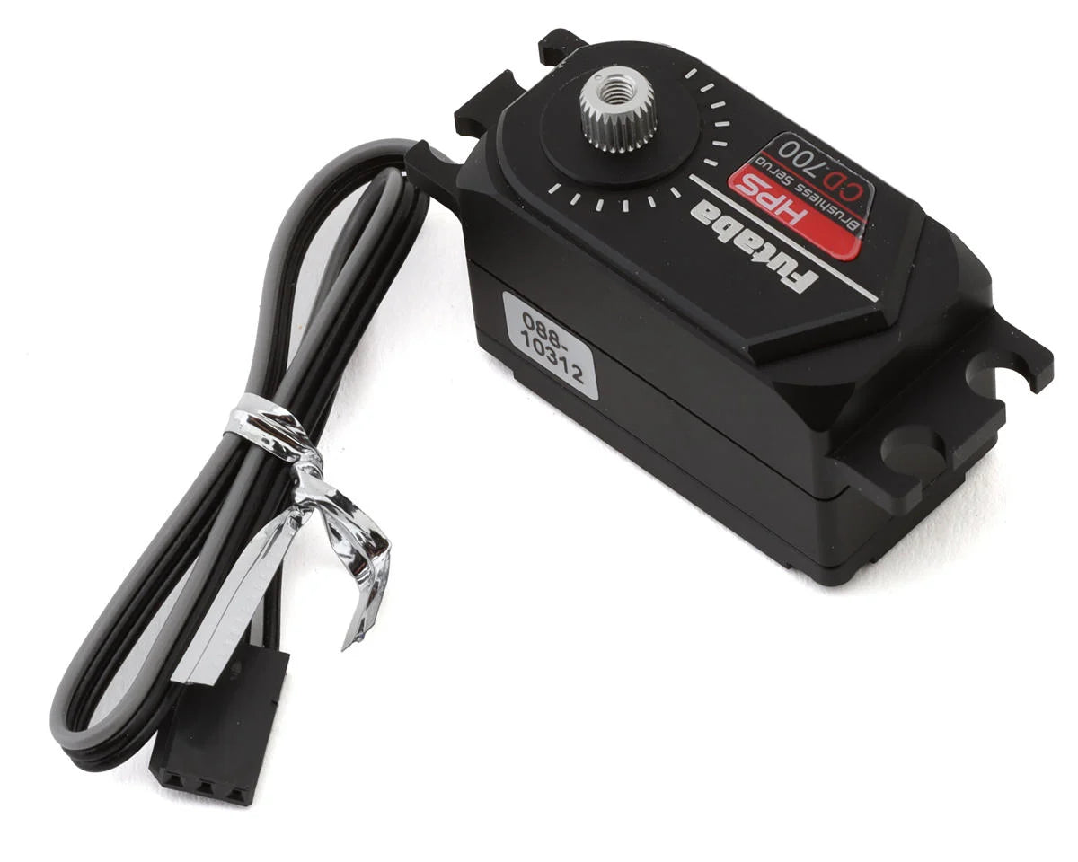 Futaba HPS-CD700 is a high-speed S.Bus2 servo designed for enhanced performance in 1/10 RC cars.