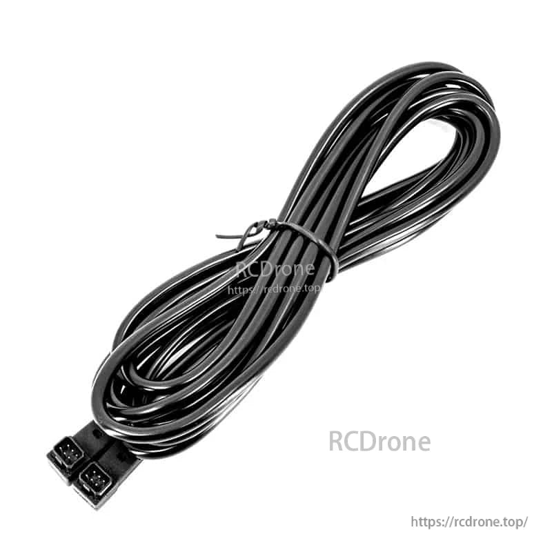Micro-to-micro trainer cord connector ends shown on coiled black cable (watermarked product photo)