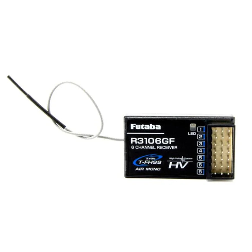 Futaba R3106GHV Mono Receiver, Compatible with various Futaba transmitter systems.