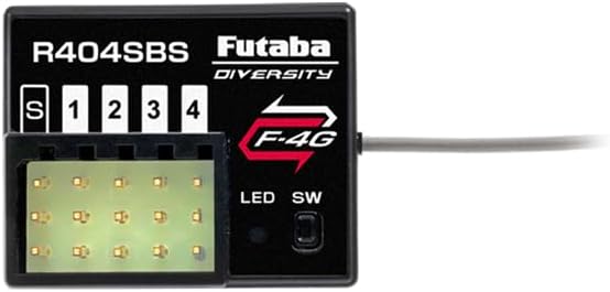 Futaba R404SBS T-FHSS Receiver, The R404SBS-E model is designed for indoor surface use.