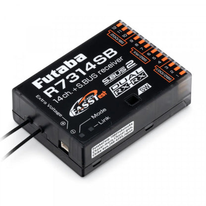 Futaba R7314SB 14CH 2.4G S.BUS 2 FASSTest Dual RX Link Receiver