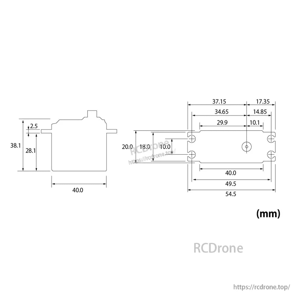 Futaba S-C300 S.BUS Digital Servo, Futaba S-C300 digital servo: metal gears, 0.12s speed, 9.6 kg·cm torque at 7.4V, UR/SR modes, compact size.