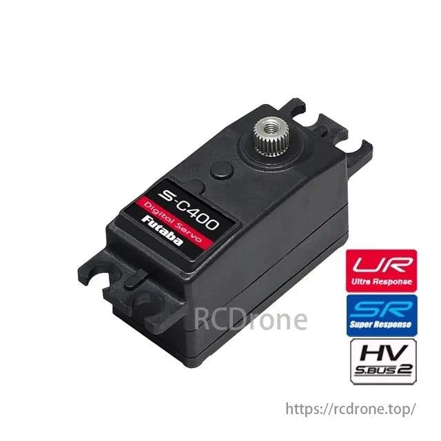 Futaba SC400 Servo, Futaba S-C400 Digital Servo offers UR, SR, HV features for enhanced performance.