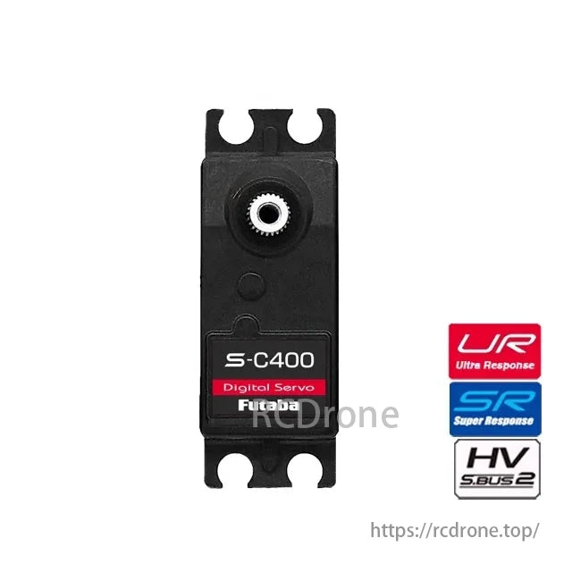 Futaba SC400 Servo, Futaba S-C400 is a digital servo with UR, SR, and HV features, offering high performance and durability for various applications.