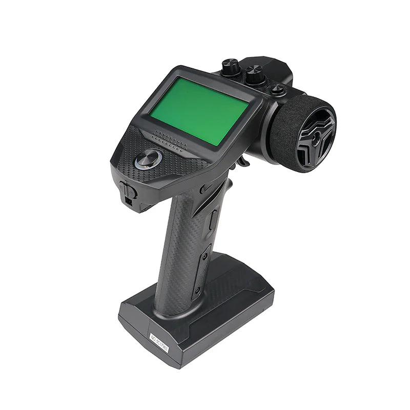 FlySky FS-G7P+ 2.4GHz ANT surface radio transmitter with large screen and steering wheel grip